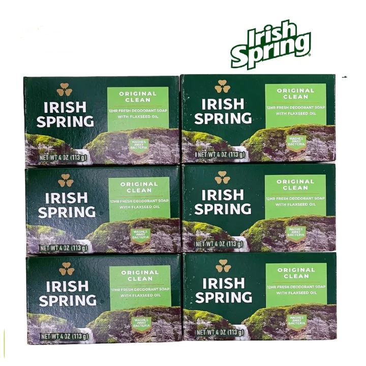 Combo 6 cục xà phòng irish spring 113g mỹ
