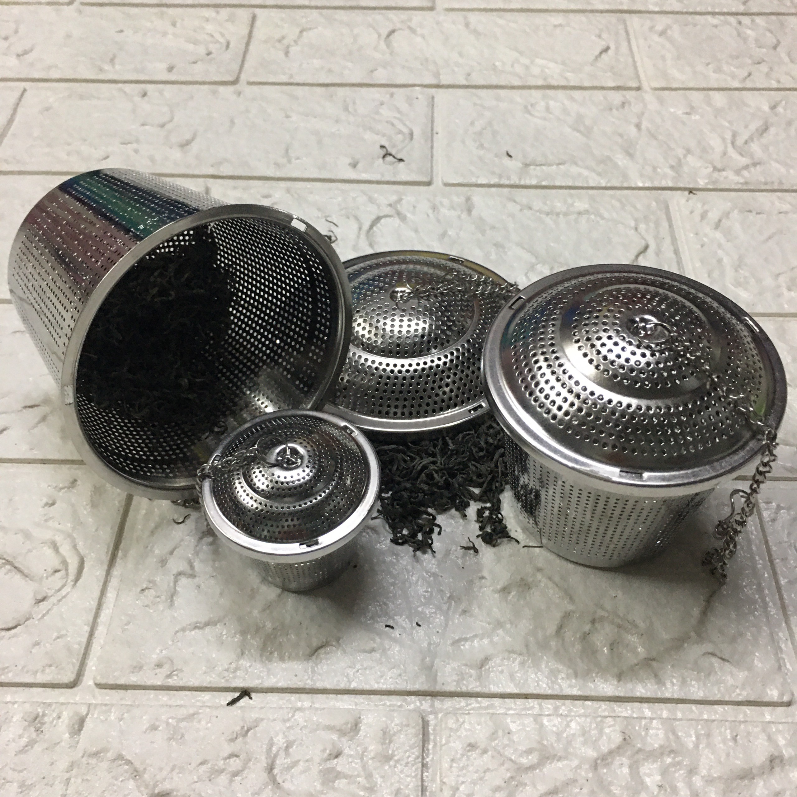 [HCM]Dụng cụ lọc trà thả ấm inox 304