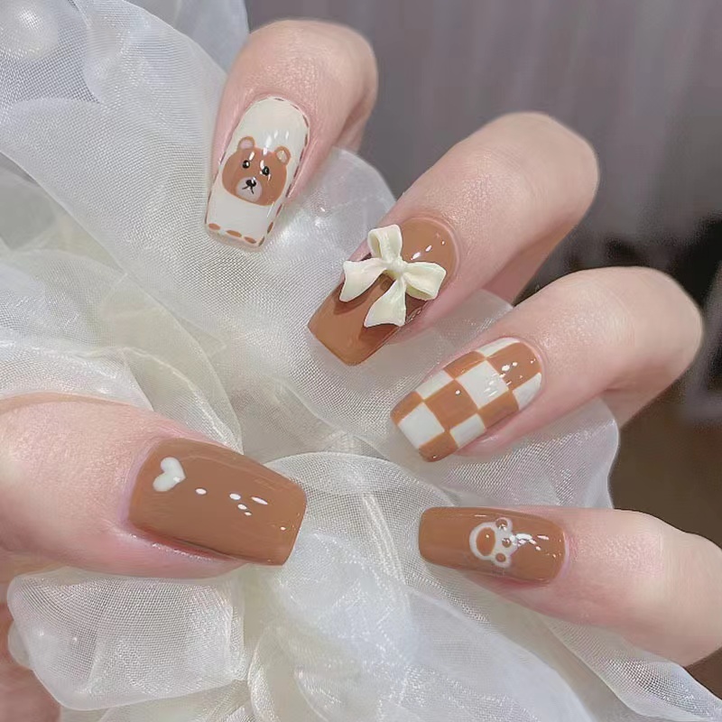 [Móng tay giả siêu rẻ] và đẹp, Set 24 móng tay giả đẹp