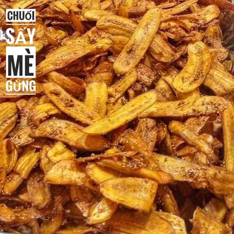 Chuối Sấy Mè Gừng.