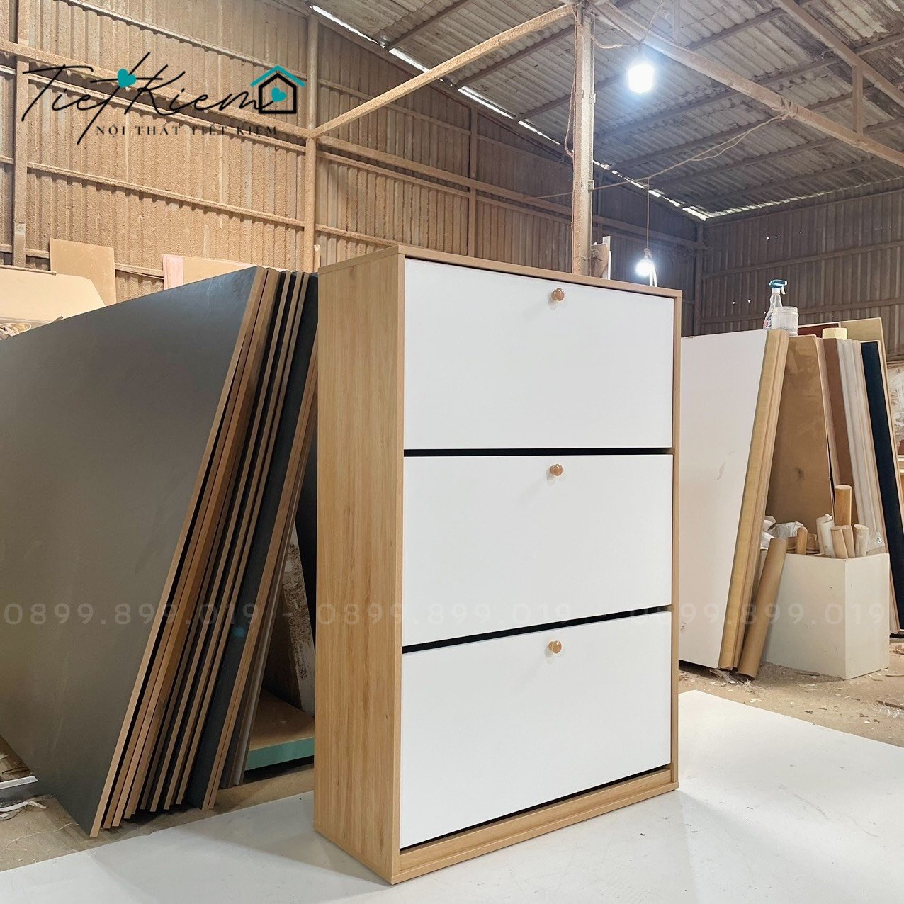 Tủ giày thông minh gỗ NTTK TG789889