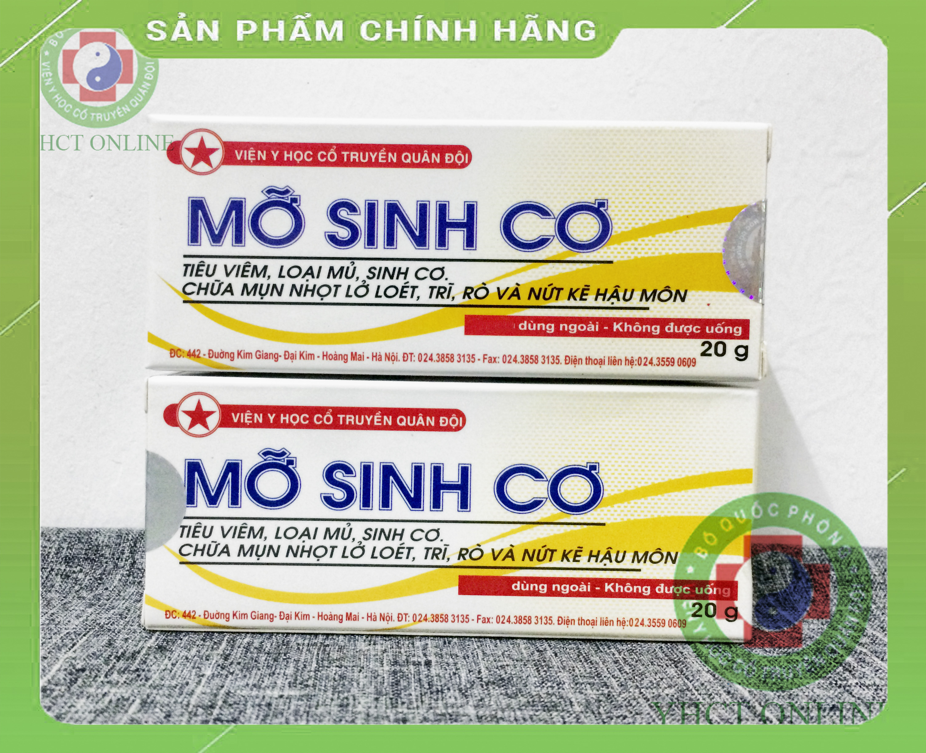 Kem bôi mỡ sinh cơ (2 hộp)