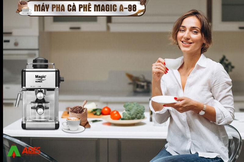 Máy pha cà phê MAGIC KOREA A89 công suất 800w Hàn Quốc bảo hành 12 tháng