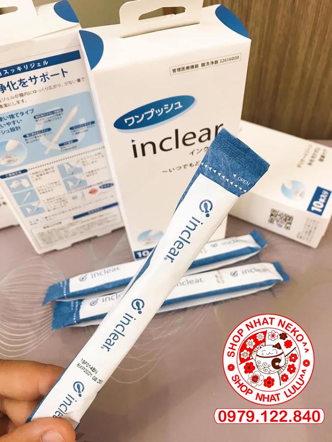 Đũa thần Inclear Nhật Bản dung dịch vệ sinh phụ nữ Nhật bản 10 chiếc