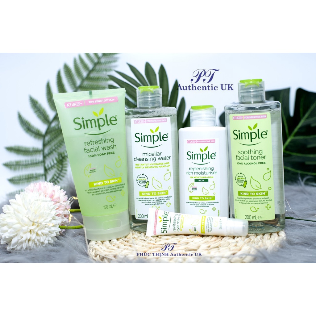 Nước Tẩy Trang Simple Micellar Cleansing Water 200ml