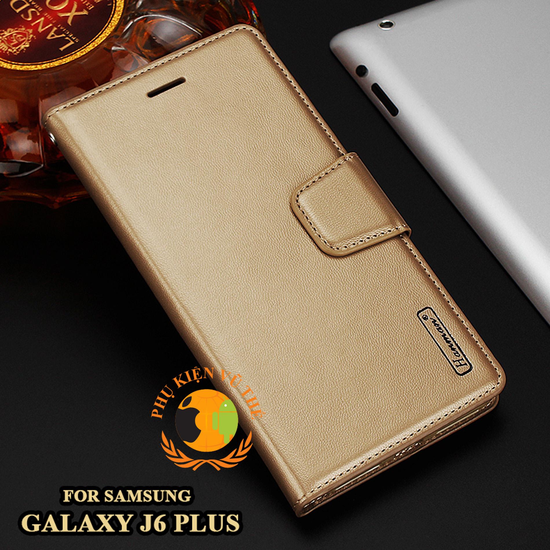 Bao Da Kèm Ví 2 in 1 Samsung Galaxy J6 Plus (J6 +) 2018 Hanman