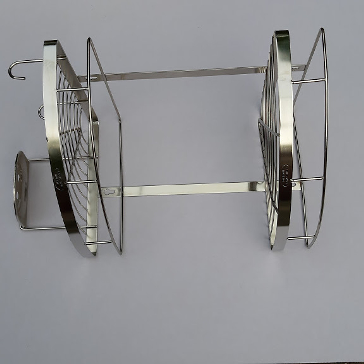 [HCM]Kệ góc có gá để xà bông INOX 304 (25x25cm)