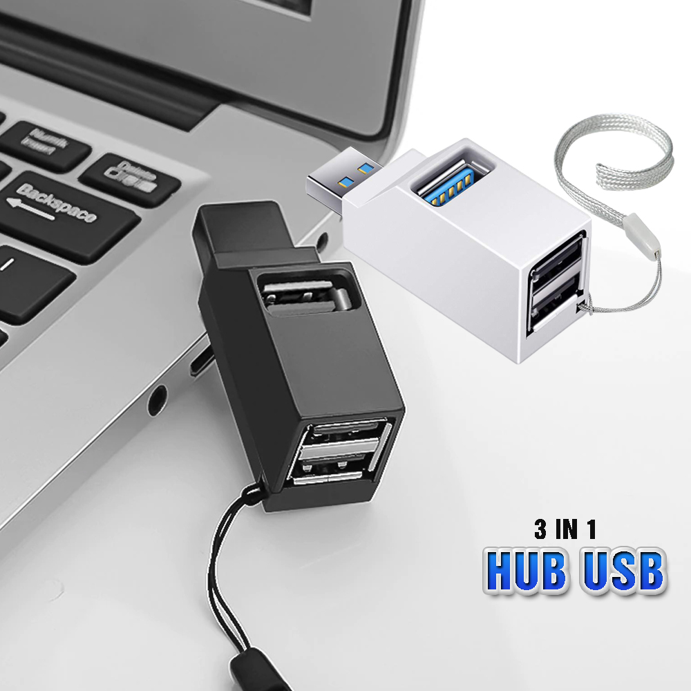 Đầu Hub Chia 3 Cổng Usb 3.0 và 2.0 Tốc Độ Cao