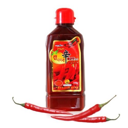 Tinh Dầu Ớt Cay Hàn Quốc 550g (Nấu Mì Cay, Bánh Gạo Cay, Gà Xào Cay....) - 캡사이신소스