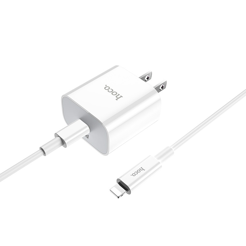 Bộ Củ Sạc Hoco C76 -  Kèm Cáp Sạc  Type C sang Lightning