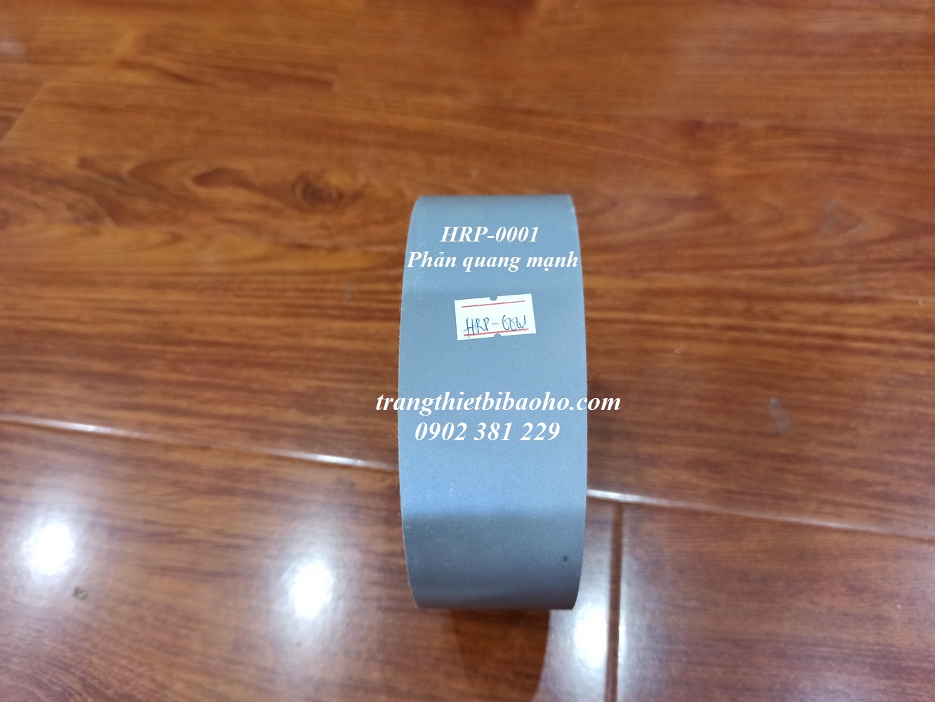 Cuộn dây phản quang vải poly màu xám bản 5cm*100m (ORP-0001)