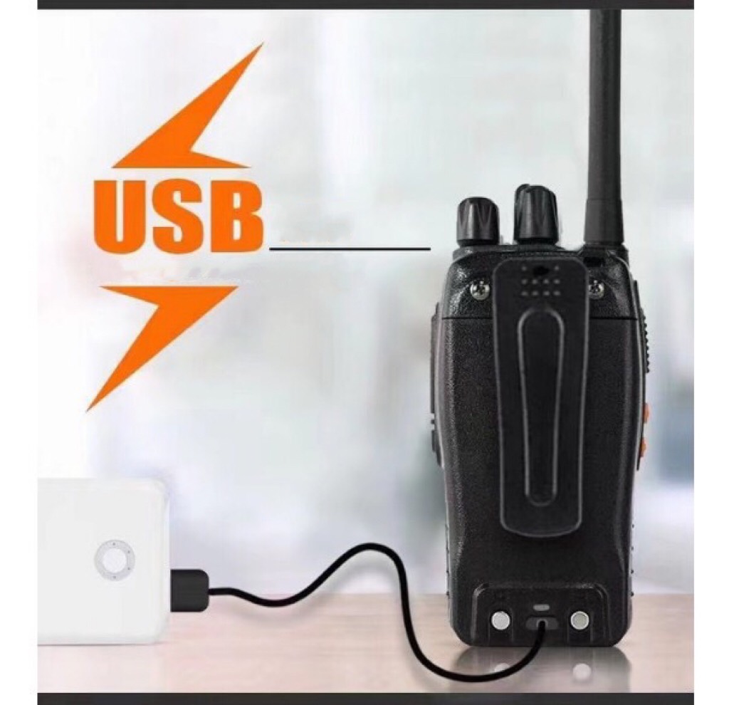 Máy Bộ Đàm Baofeng Chính Hãng BF-888H (16 Kênh, Nhỏ Gọn, Đàm Thoại 3km, Sạc Pin Cổng Micro USB, Bảo Hành 12 Tháng)