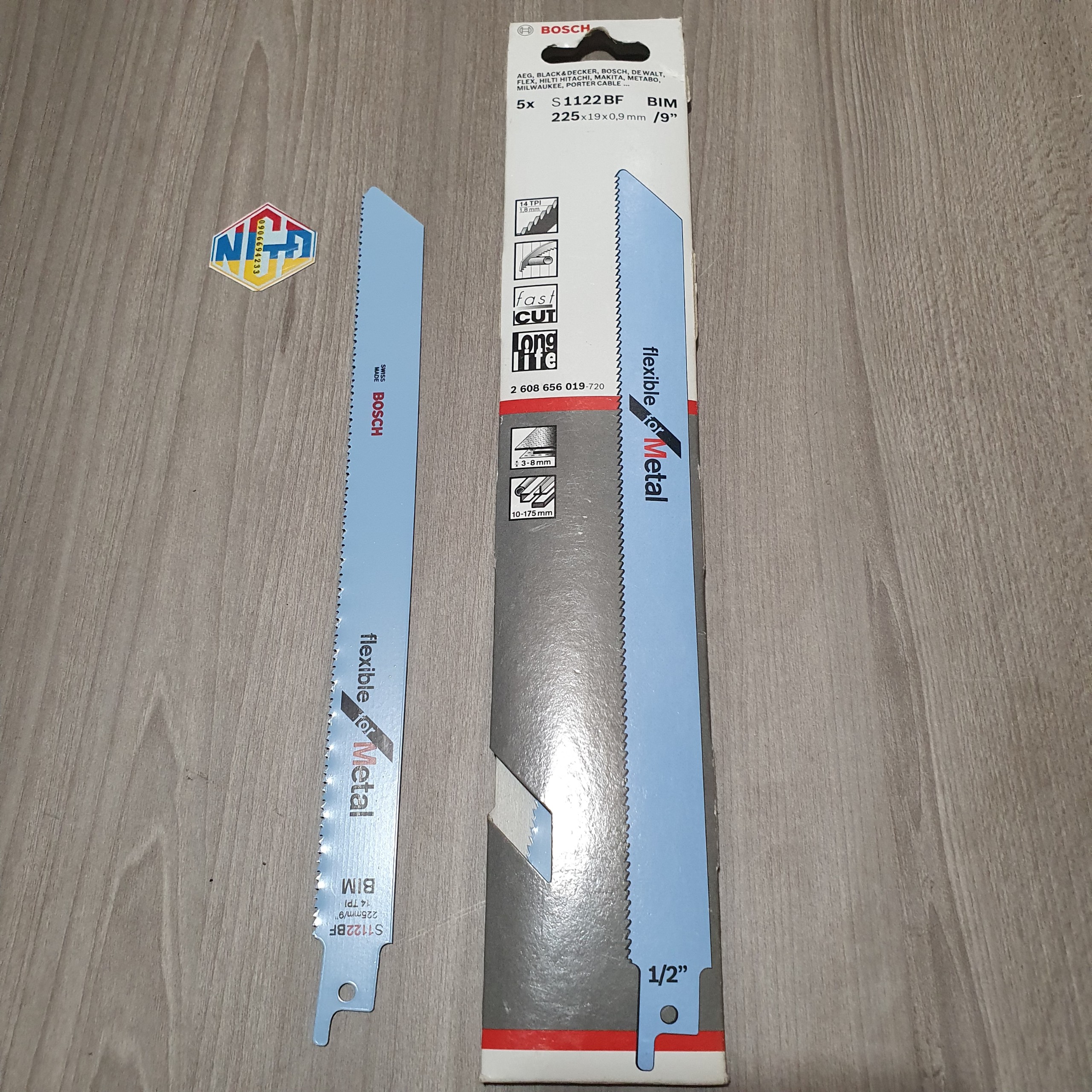 Lưỡi cưa kiếm sắt S1122BF Bosch 2608656019