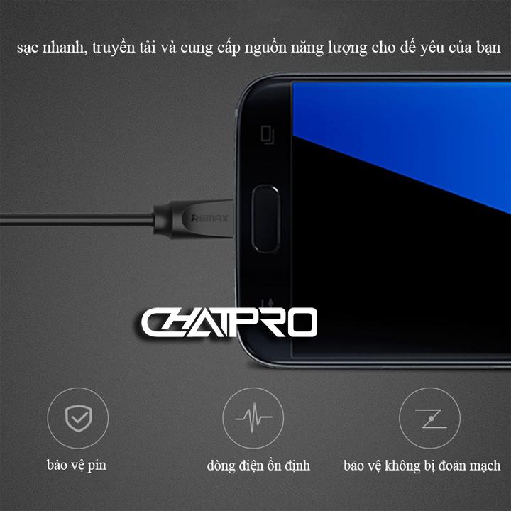 Cáp sạc Type C lò xo 1m Remax RC-117a