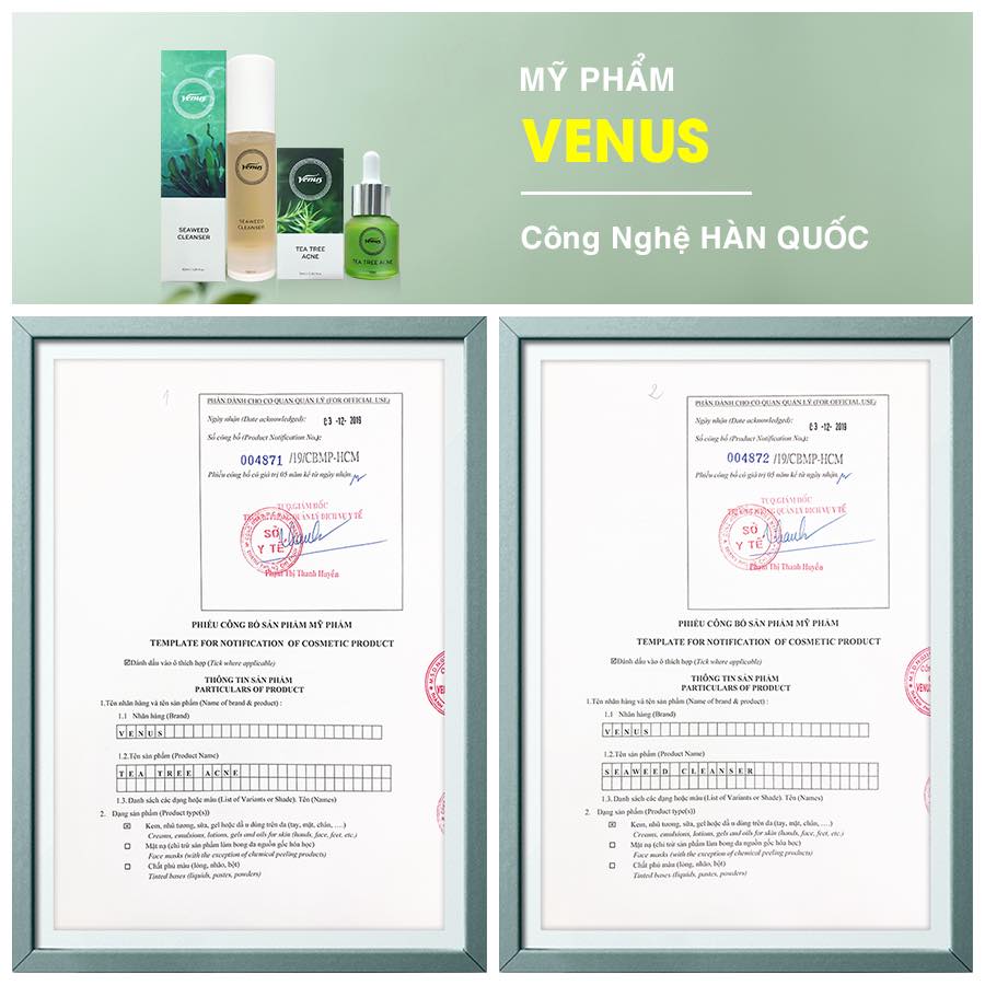 Serum Tràm Trà Venus 15ml sạch mụn & mờ thâm trắng da