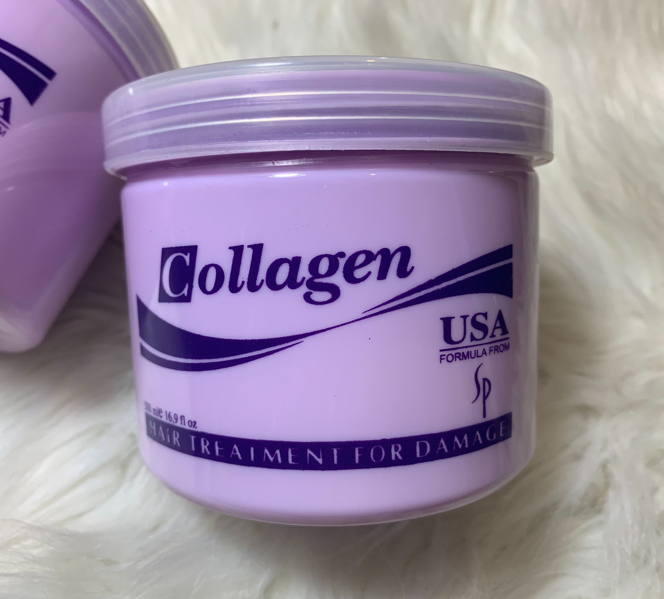 Hấp Dầu Collagen Tiwan Tím 500ml Siêu Mượt