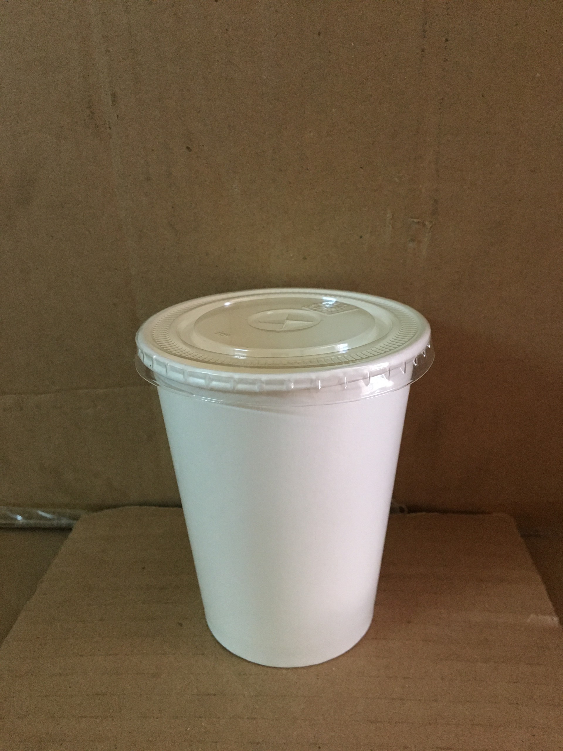 100 Ly giấy 12oz(360ml) + Nắp bằng