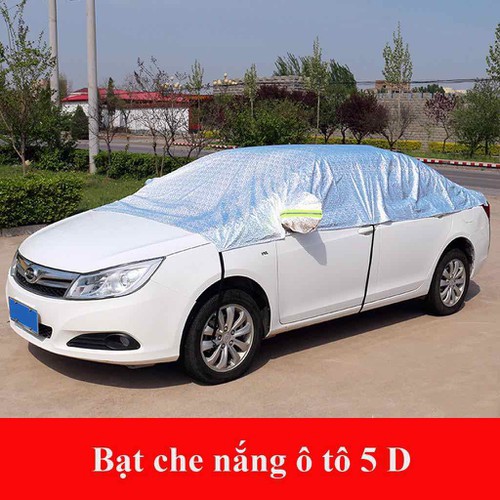 Bạt phủ nửa xe ô tô tráng nhôm- Bạt che nóc xe hơi chống nóng, chống xước, chống mưa, cho các dòng xe