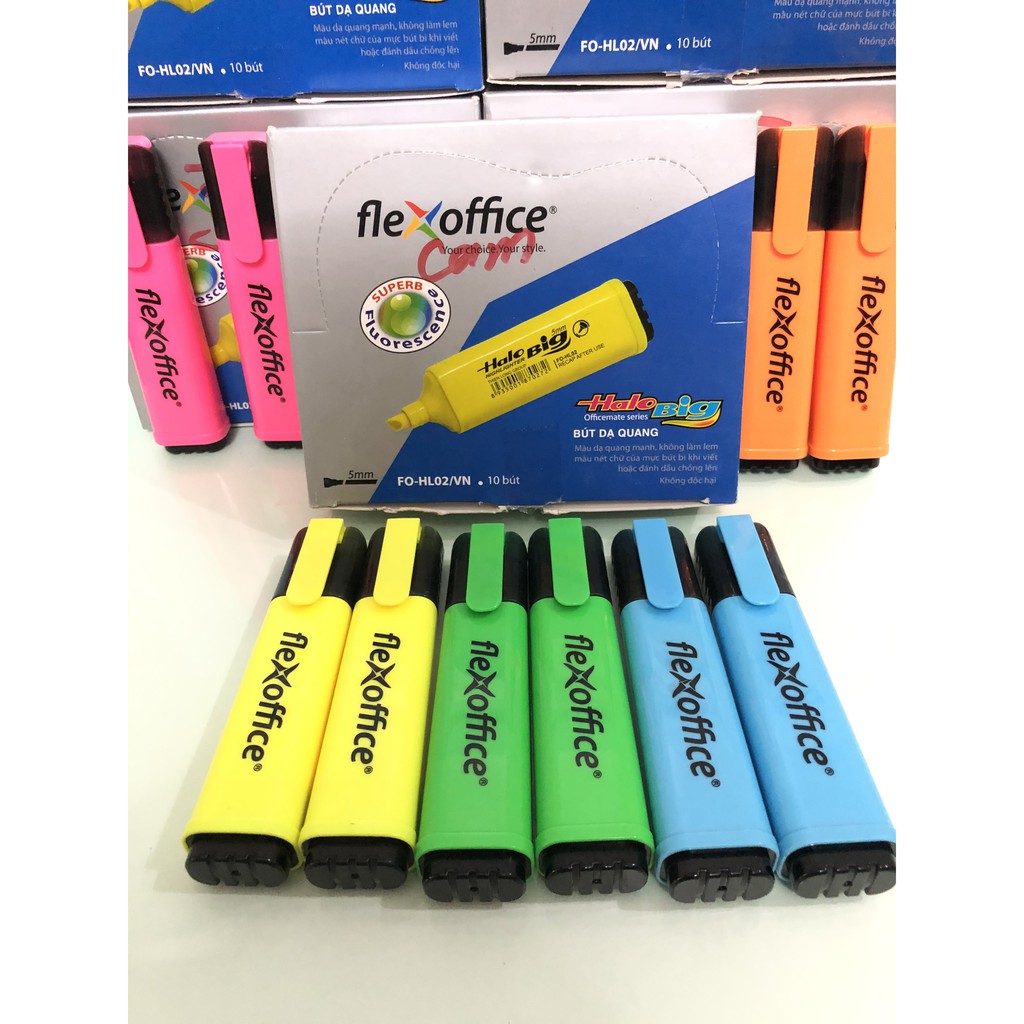 [Mã 12LSSALE giảm 100% đơn 50k] BUT ĐÁNH DẤU DÒNG , BÚT DẠ QUANG FLEX OFFICE
