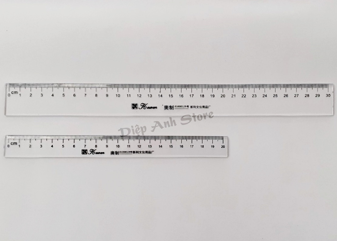 Thước kẻ trong meka dẻo (Loại 20 cm và 30 cm)