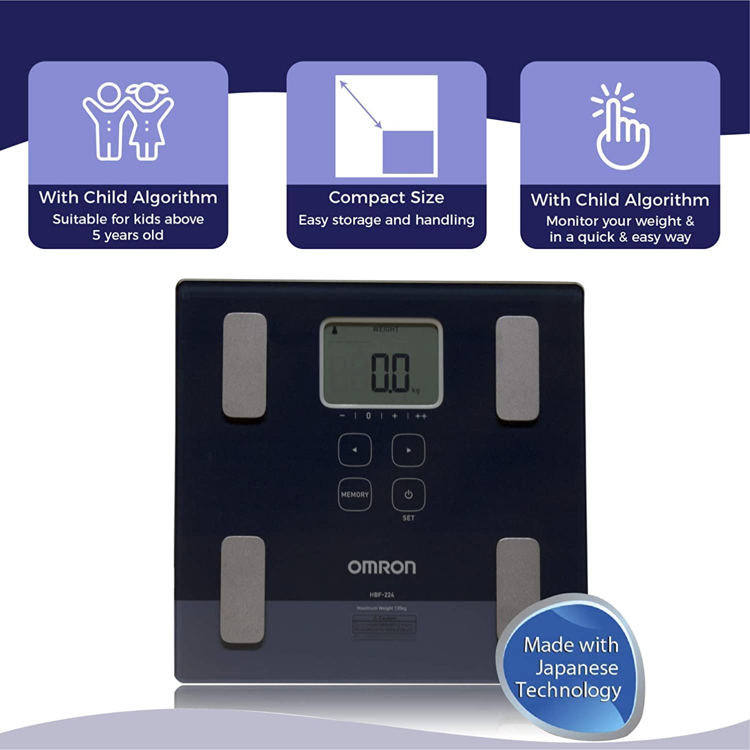 Máy Cân Đo Thành Phần Cơ Thể Omron HBF-224 BodySCAN™
