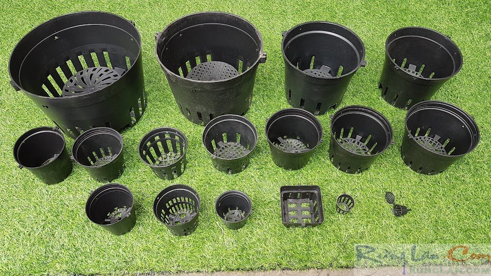Combo 20 cái chậu nhựa đen size 16cm ít lỗ