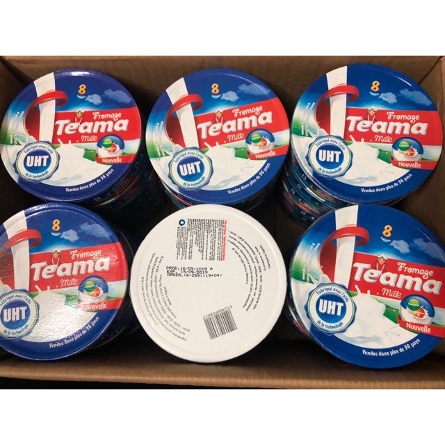[Combo 6 Hộp] Phô Mai Teama 8 Miếng - 120g - Nhập Khẩu Ai Cập