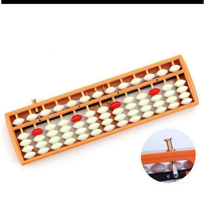 [HCM] Bàn tính soroban 13 cột cao cấp có nút bấm xóa