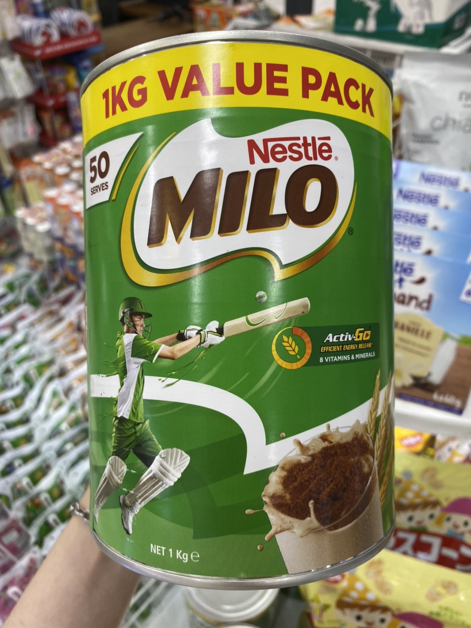Sữa Milo Nestle Úc Lon 1Kg - Bé cao lớn, khỏe mạnh, tăng sức đề kháng