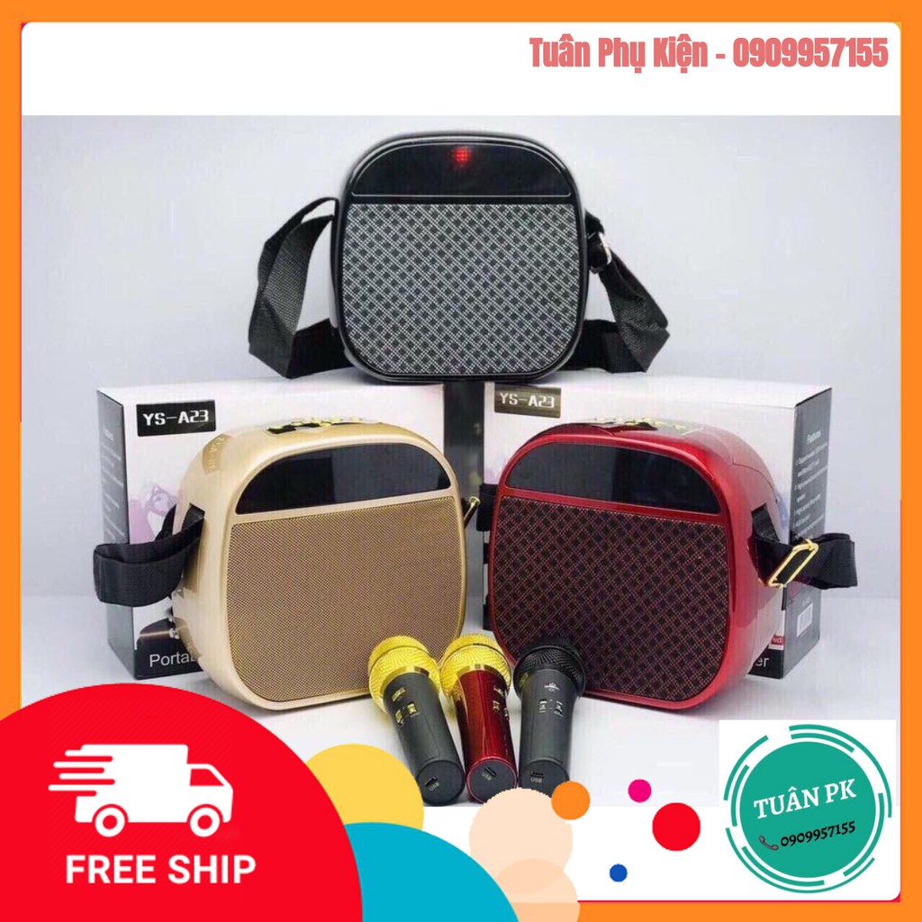 [HCM]LOA MINI KARAOKE KÈM MICRO KHÔNG DÂY YS-A23