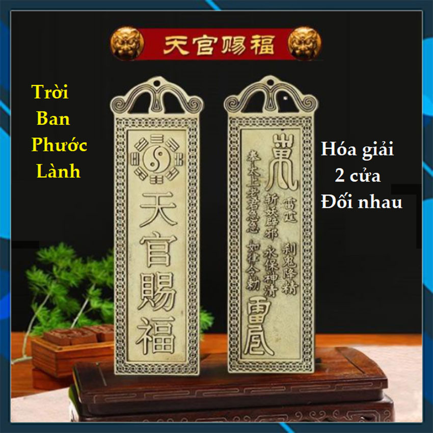 Thẻ đồng Bát Quái Thiên Quan Tứ Phúc