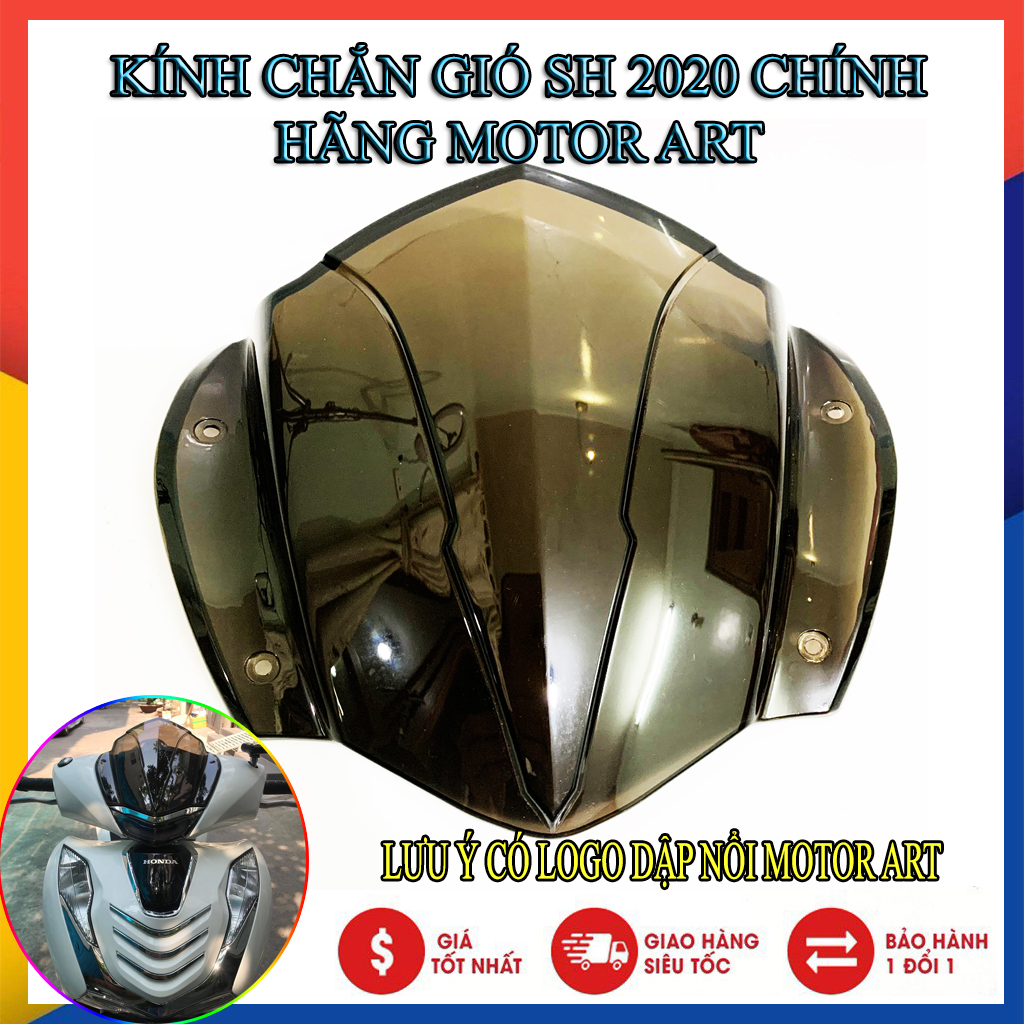 KÍNH CHẮN GIÓ SH 2020 ( MỚI CÓ MÀU ĐEN KHÓI)