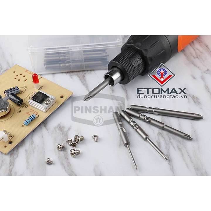 Bộ 8 đầu vặn vít 4 cạnh cao cấp JDM