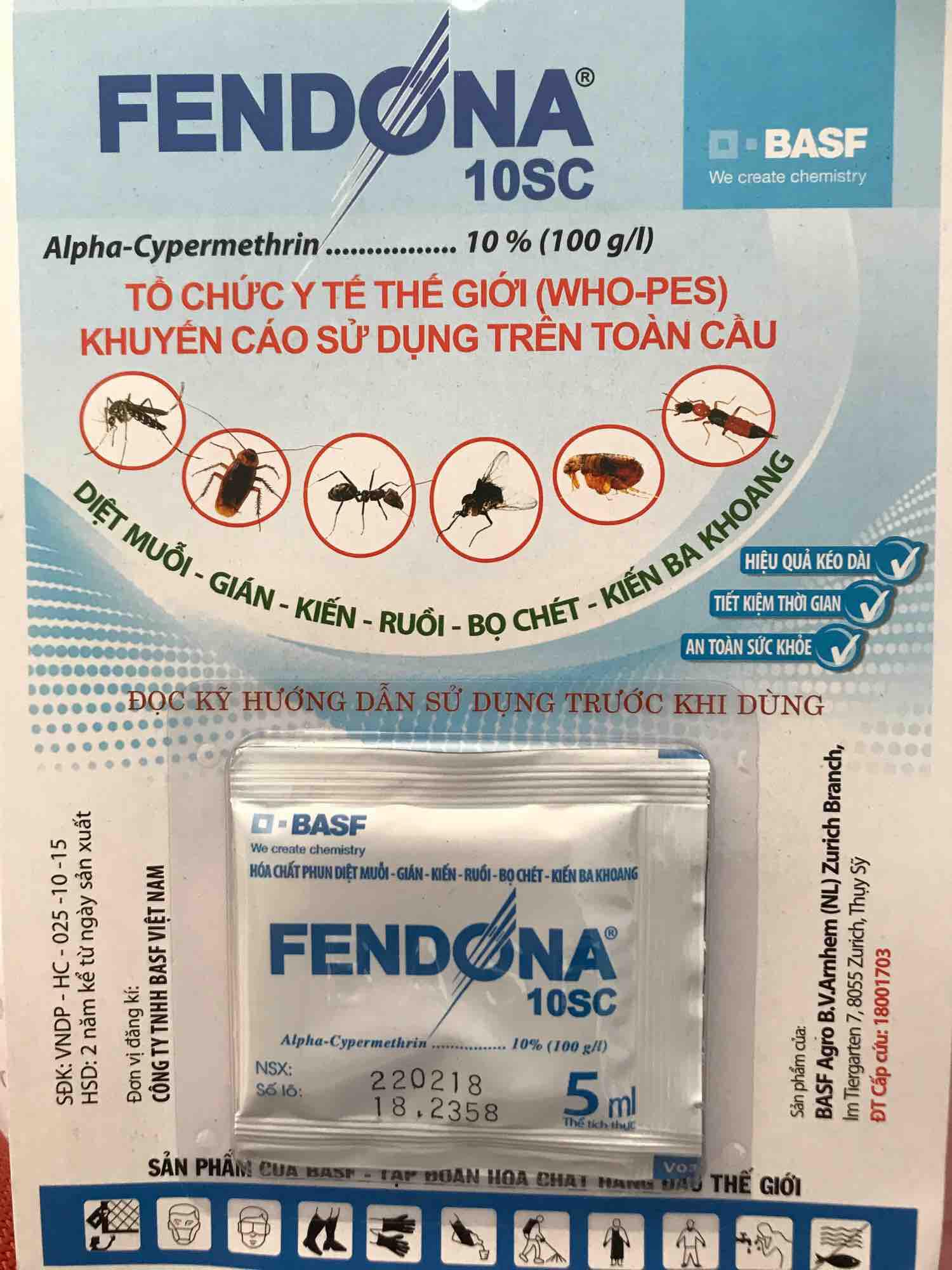 Thuốc diệt côn trùng Fendona 10SC