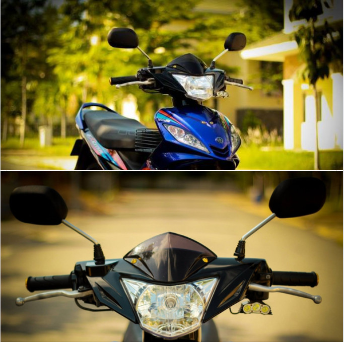 [ KÍNH / GƯƠNG / KIẾNG ]  kính spack h2c gương chiếu hậu xe máy