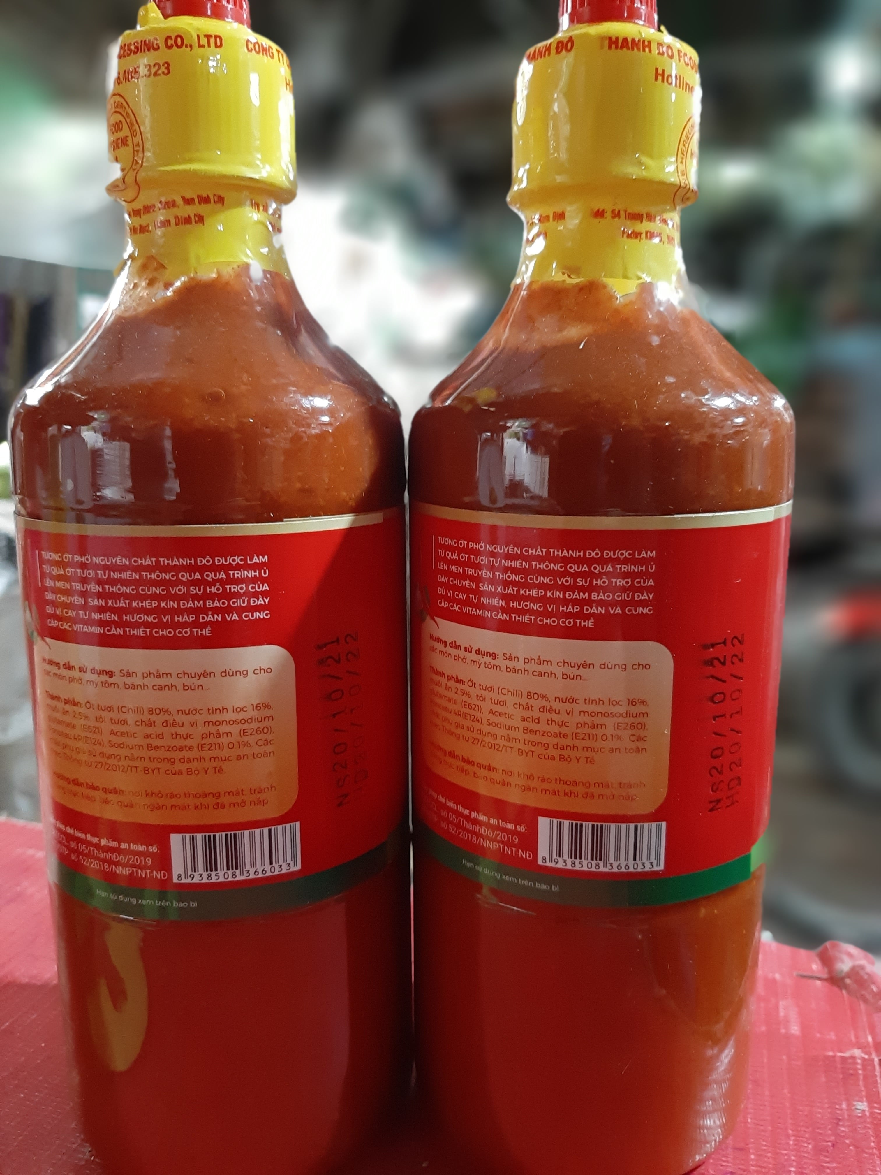 Tương ớt ăn phở Thành Đô chai 500ml