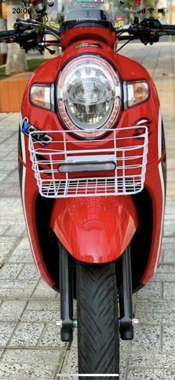 Square Scoopy Front Basket - Motorbike Basket