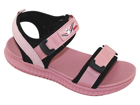 SANDAL ĐẾ BẰNG BÉ GÁI Bita's SOB.275 ( Hồng + Đen)