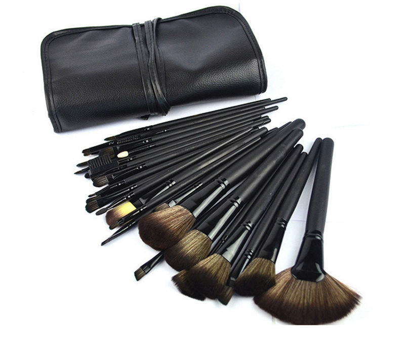 Set makeup, professional makeup brush included holster (multi-color) include brushes brush eyeshadow brush eye brush fan coating powder brush foundation cream highlight shading nose drawing eyebrow trim eyelid canopy eyeshadow plend eyeshadow brush blush