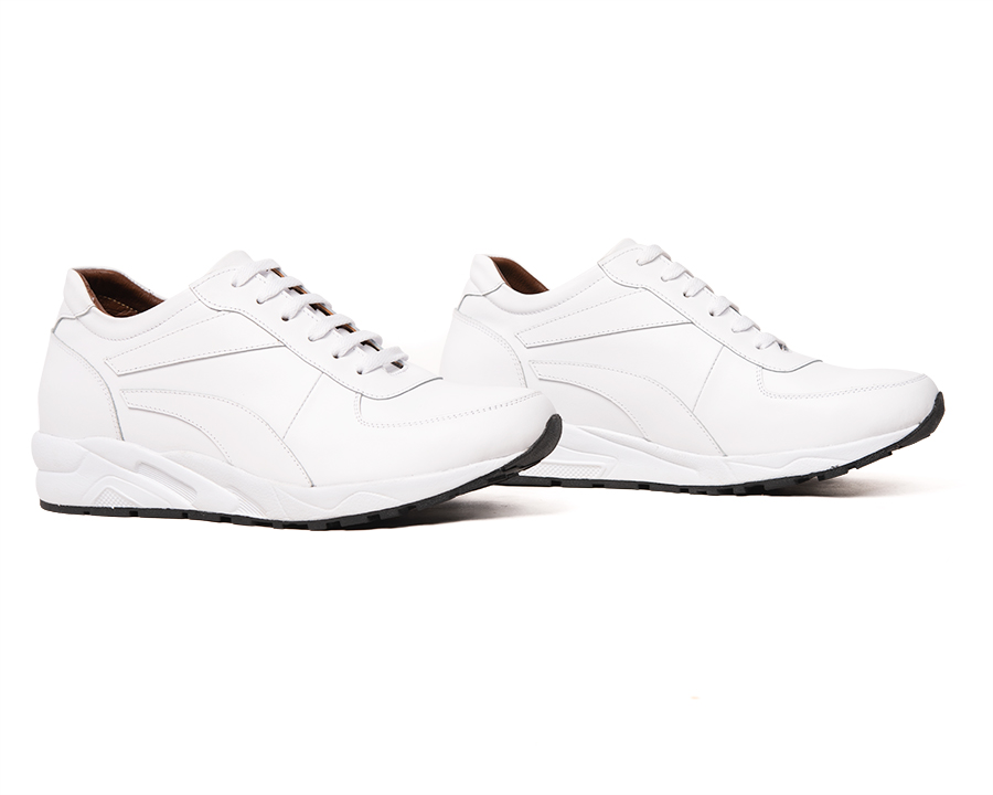 Giày Cao Nam T&TRA T28 Trắng cao 8CM