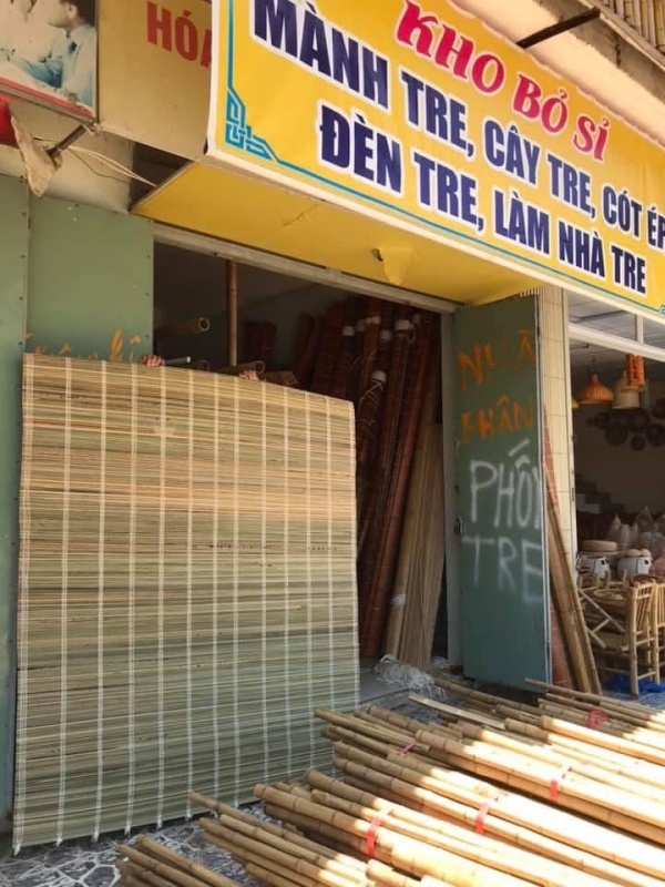 bỏ sỉ tấm mành tre trúc che nắng giá rẻ đầy đủ phụ kiện kéo lên hạ xuống