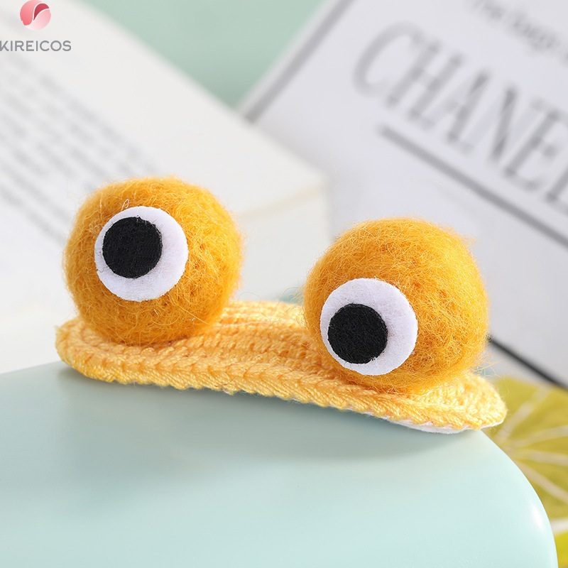 Kẹp Tóc Mái Đan Len Hình 2 Mắt 3D Cute - kireicos