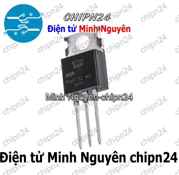 [2 con] (KT1) SCR BT151-500R TO-220 12A 500V (BT151-500 BT151) - HH000681