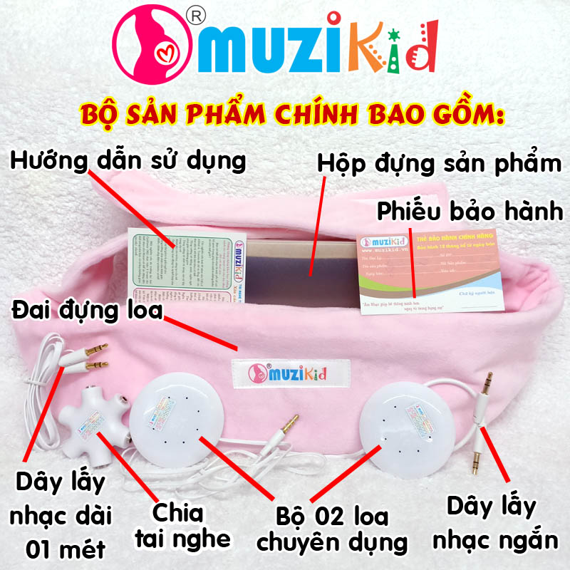 TAI NGHE THAI NHI MUZIKID CAO CẤP(TAI NGHE BÀ BẦU)