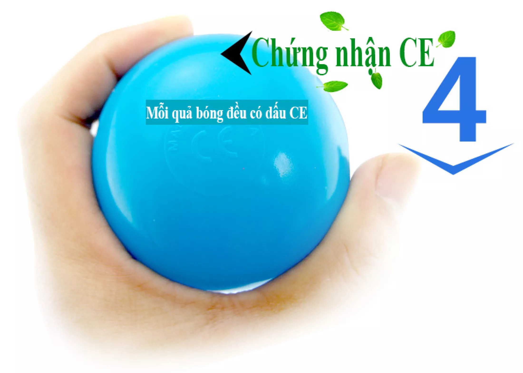 Túi 100 quả bóng nhựa cho bé