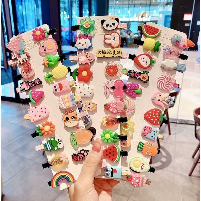 Sét 10 cặp tóc cho bé gái sành điệu