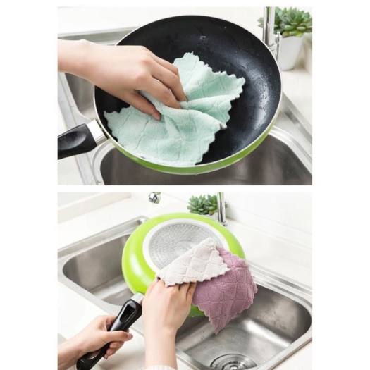 khăn lau bếp đa năng, khăn 2 mặt