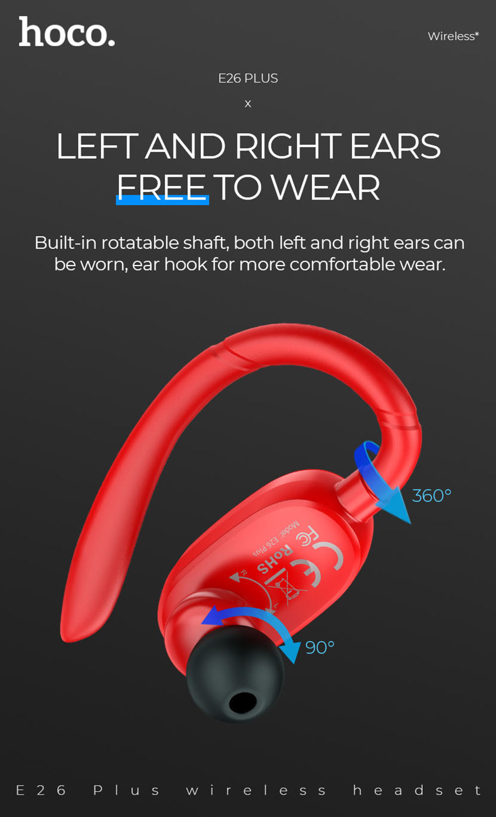 Tai Nghe Bluetooth Hoco E26 Plus Chính Hãng
