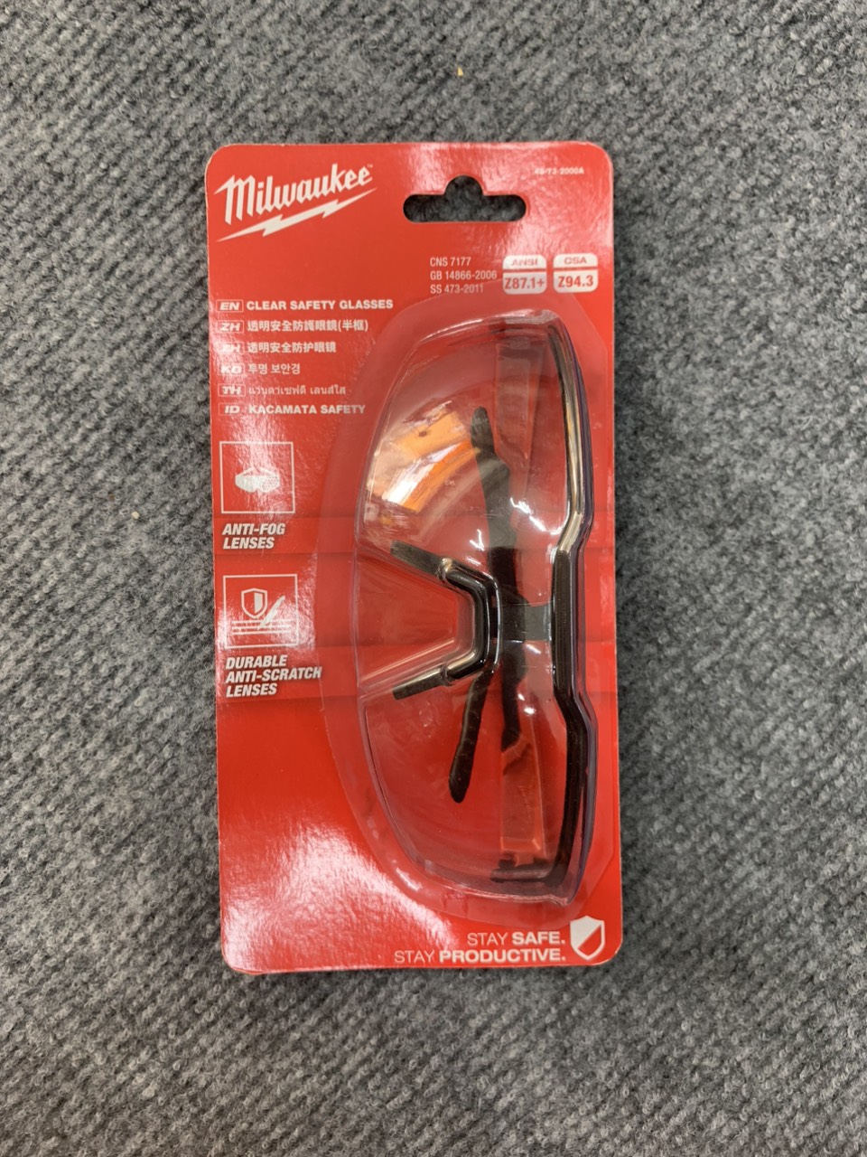 Kính bảo hộ Milwaukee 48-73-2000A 48-73-2005A