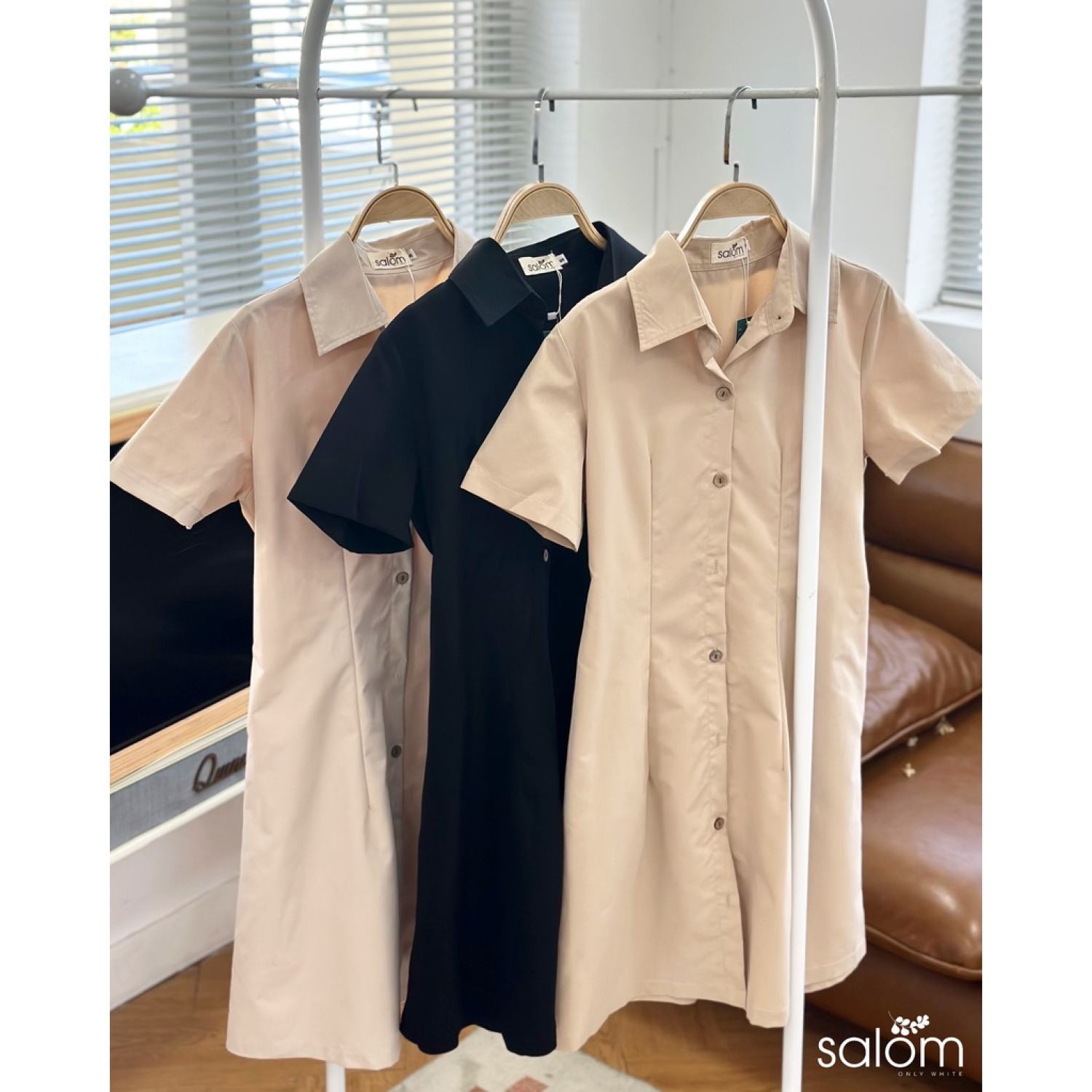 Đầm sơmi basic SALOM Shp012
